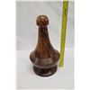 Image 14 : Curly Koa Wood Bowl w/ Poi Pounder Shaped Lid & Base by Robert W. Butts, Approx. 10" Dia, 16.5" H