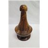 Image 8 : Curly Koa Wood Bowl w/ Poi Pounder Shaped Lid & Base by Robert W. Butts, Approx. 10" Dia, 16.5" H