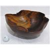 Image 1 : Freeform Wooden Bowl, Approx. 11" Wide  x 5" Tall