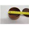 Image 13 : Lidded Wooden Bowl from Kamari Woods, Approx. 7.5" Dia (bottom), 4.5" Tall
