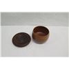 Image 3 : Lidded Wooden Bowl from Kamari Woods, Approx. 7.5" Dia (bottom), 4.5" Tall
