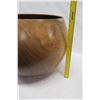 Image 16 : X-Large Koa Bowl w/ Patch Details, Swirl/Ring Patterns, Artist Robert W. Butts, Approx. 17.5" Dia