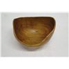 Image 2 : Freeform Wooden Bowl, Artist F. Clemente 'Bombay' Approx. 8.5" x 7" x 7" Tall