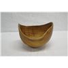 Image 3 : Freeform Wooden Bowl, Artist F. Clemente 'Bombay' Approx. 8.5" x 7" x 7" Tall