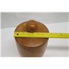 Image 12 : Lidded Mango Wood Vessel, Artist-Signed 2008, Approx. 8" Dia, 14.5" Tall