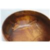 Image 13 : X-Large Curly Koa Wood Bowl w/ Patch Details, Artist Robert W. Butts, Approx. 23" Dia, 15" Tall