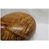 Image 19 : X-Large Curly Koa Wood Bowl w/ Patch Details, Artist Robert W. Butts, Approx. 23" Dia, 15" Tall