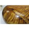 Image 26 : X-Large Curly Koa Wood Bowl w/ Patch Details, Artist Robert W. Butts, Approx. 23" Dia, 15" Tall
