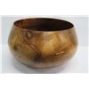 Image 3 : X-Large Curly Koa Wood Bowl w/ Patch Details, Artist Robert W. Butts, Approx. 23" Dia, 15" Tall