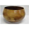 Image 7 : X-Large Curly Koa Wood Bowl w/ Patch Details, Artist Robert W. Butts, Approx. 23" Dia, 15" Tall