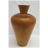 Image 2 : Very Large Tall Norfolk Pine Wood Vessel w/Lid, Tapered, Artist-Signed 2011, Approx. 26" H, 14" Dia