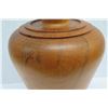 Image 6 : Very Large Tall Norfolk Pine Wood Vessel w/Lid, Tapered, Artist-Signed 2011, Approx. 26" H, 14" Dia