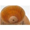 Image 8 : Very Large Tall Norfolk Pine Wood Vessel w/Lid, Tapered, Artist-Signed 2011, Approx. 26" H, 14" Dia