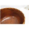 Image 10 : Very Large Wooden Bowl w/ Fluted Rim Detail, Approx. 19.5" Dia, 13.5" Tall