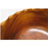 Image 13 : Very Large Wooden Bowl w/ Fluted Rim Detail, Approx. 19.5" Dia, 13.5" Tall