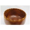 Image 2 : Very Large Wooden Bowl w/ Fluted Rim Detail, Approx. 19.5" Dia, 13.5" Tall