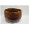 Image 4 : Very Large Wooden Bowl w/ Fluted Rim Detail, Approx. 19.5" Dia, 13.5" Tall