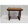 Image 12 : Carved Koa Wood Stool, Signed CJB 1/13, Approx. 23.5" L, 15.5 W, 21" Tall