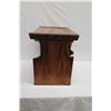 Image 14 : Carved Koa Wood Stool, Signed CJB 1/13, Approx. 23.5" L, 15.5 W, 21" Tall