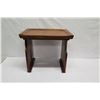 Image 4 : Carved Koa Wood Stool, Signed CJB 1/13, Approx. 23.5" L, 15.5 W, 21" Tall
