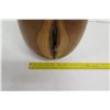 Image 7 : Large Egg-Shaped Milo Wood Objet D'Art, Hollow, Artist Kapahikaua "Kaneohe", Approx. 8" Dia, 14" H