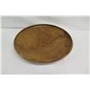 Image 2 : Milo Wood Platter, Flared w/ Concave Lip Detail, Artist Robert W. Butts, Approx. 21" Dia, 5" Tall