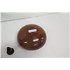 Image 11 : Rounded Koa Wood Bowl w/ Lid and Patch Detail, Artist Craig Mason, Approx. 11" Dia x 9.5" Tall