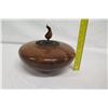 Image 15 : Rounded Koa Wood Bowl w/ Lid and Patch Detail, Artist Craig Mason, Approx. 11" Dia x 9.5" Tall