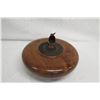 Image 6 : Rounded Koa Wood Bowl w/ Lid and Patch Detail, Artist Craig Mason, Approx. 11" Dia x 9.5" Tall