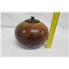 Image 13 : Rounded Koa Bowl with Lid, Artist Robert W. Butts, Approx. 9" Dia, 7.5" Tall