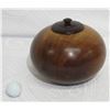 Image 1 : Rounded Koa Bowl with Lid, Artist Robert W. Butts, Approx. 9" Dia, 7.5" Tall