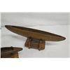 Image 5 : Qty 3 Vintage Canoes with Display Stands, Various Sizes