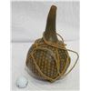 Image 1 : Gourd Vessel w/ Painted Detail & Rope