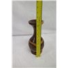 Image 11 : Wooden Vase w/ Ring Color Contrasts, Rough Texture Detail, Artist Gutta Percha, Approx. 7.5" Dia, 11