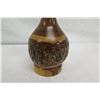 Image 4 : Wooden Vase w/ Ring Color Contrasts, Rough Texture Detail, Artist Gutta Percha, Approx. 7.5" Dia, 11