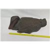 Image 15 : Large Carved Dark Wooden Mallard, Approx. 26" Long (slight damage to front foot)