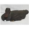 Image 1 : Large Carved Dark Wooden Mallard, Approx. 26" Long (slight damage to front foot)