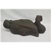 Image 9 : Large Carved Dark Wooden Mallard, Approx. 26" Long (slight damage to front foot)