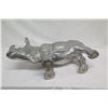 Image 10 : Large Metal Rhinoceros, Approx. 32" Long, 17.5" Tall