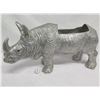 Image 1 : Large Metal Rhinoceros, Approx. 32" Long, 17.5" Tall