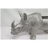 Image 2 : Large Metal Rhinoceros, Approx. 32" Long, 17.5" Tall