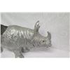 Image 7 : Large Metal Rhinoceros, Approx. 32" Long, 17.5" Tall