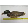 Image 12 : Carved Painted Wooden Tom Taber Mallard, Approx. 22" Long (slight damage on tip of bill)