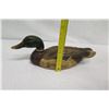 Image 13 : Carved Painted Wooden Tom Taber Mallard, Approx. 22" Long (slight damage on tip of bill)
