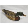 Image 5 : Carved Painted Wooden Tom Taber Mallard, Approx. 22" Long (slight damage on tip of bill)