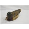 Image 6 : Carved Painted Wooden Tom Taber Mallard, Approx. 22" Long (slight damage on tip of bill)