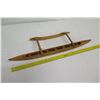 Image 11 : Carved Koa Wood Miniature Outrigger Canoe, Approx. 30" Long