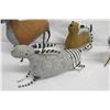 Image 8 : Qty 4: Animal Figures, Mixed Media (random damages, tail, etc.)