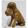 Image 1 : Carved Solid Wood Dog, Approx. 14" Tall