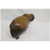 Image 11 : Carved Solid Wood Hippopotamus, Heavy Wood, Approx. 27" Long, 12" Tall